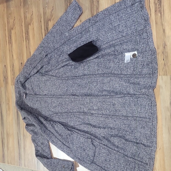 The Barn made in the Netherlands Black Gray Wool Mohair Long Coat - Picture 7 of 15